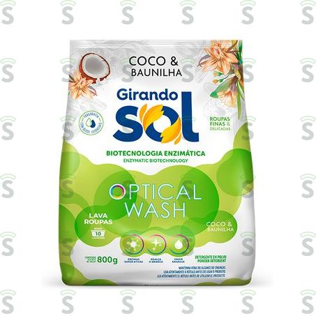  Lava Roupa Po Girando Sol 800gr Coco/baunilha