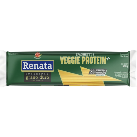 Massa Proteica Renata 500g - Spaghetti - Superiore - Veggie Protein