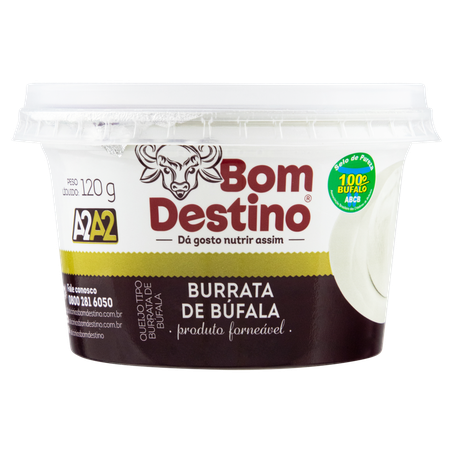 CREME BOM DESTINO BURRATA BUFULA FORNEAVEL 120G