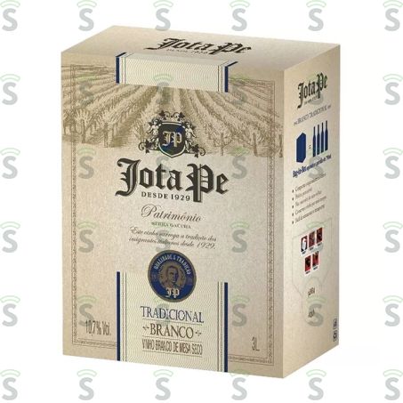  Vinho Branco Seco Jota Pe Tradicional Embalagem 3lt