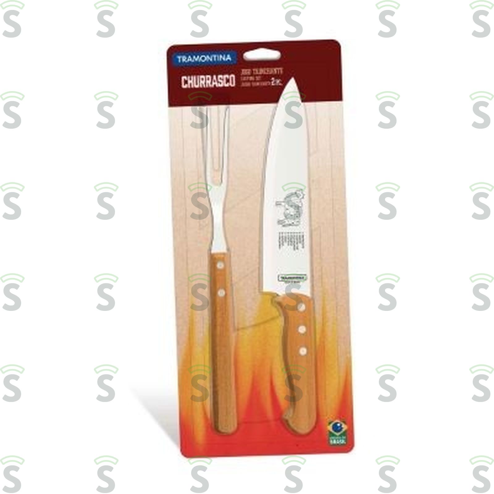 Kit Faca E Garfo Tramontina em Inox Embalagem 2UN