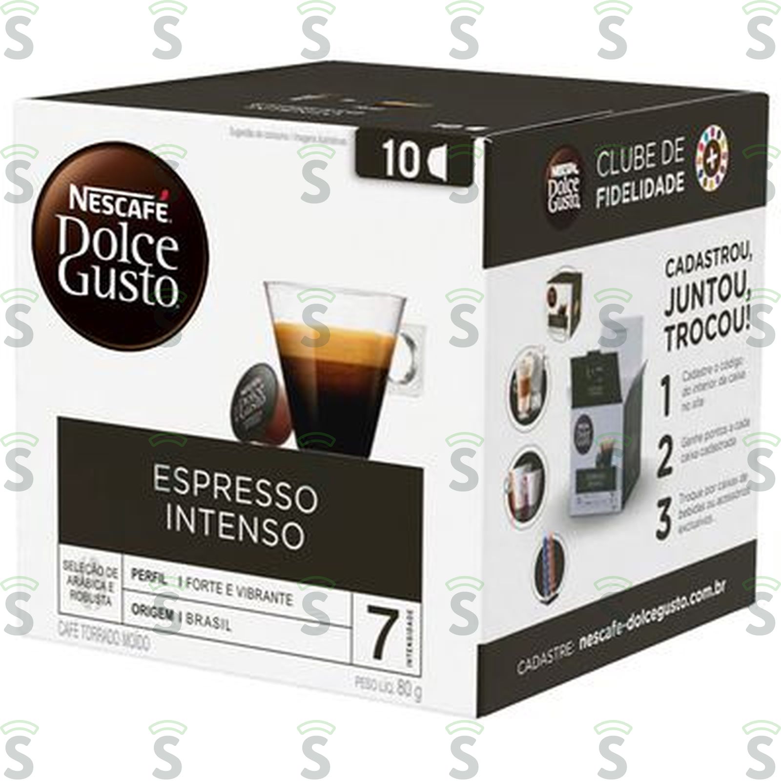 Café Torrado e Moído Nescafé Dolce Gusto Espresso Intenso Caixa com 10un - 80gr