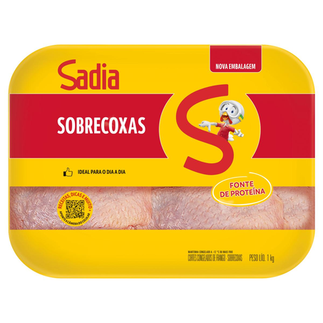 Sobrecoxa de Frango Sadia 1kg - Congelada