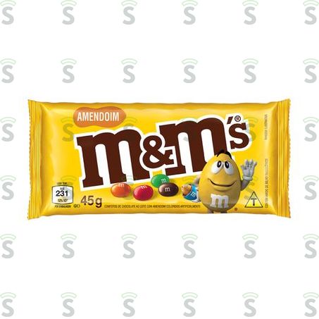  Chocolate Mem's Com Amendoim Pacote 45g