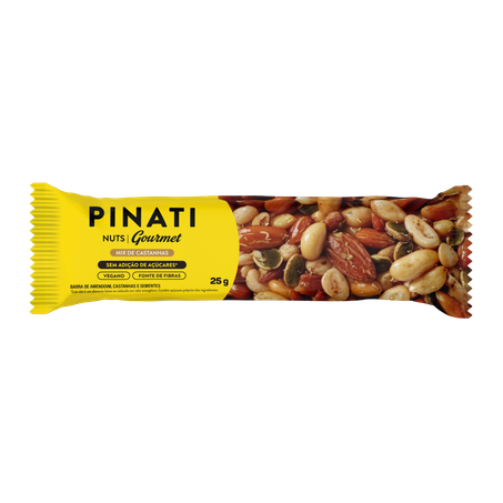 Barra pinati nuts gourmet 25g mix castan