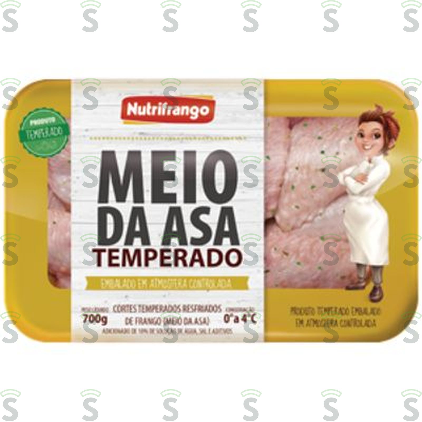 Meio Da Asa Nutrifrango Temperada 700G