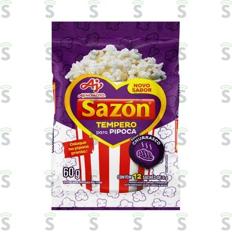  Sazon-tempero Pipoca 60g Churrasco