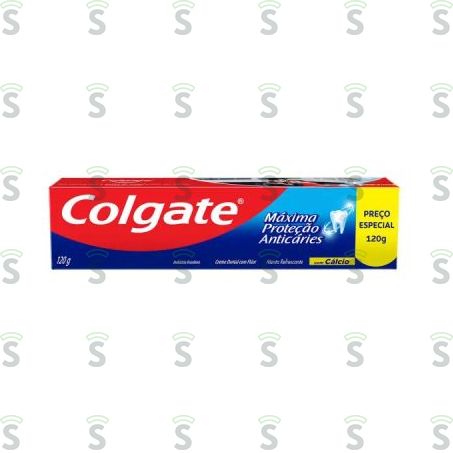  Creme Dental Colgate Menta Refrescante Máxima Proteção Anticáries Caixa 120gr