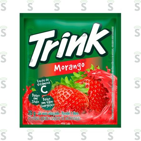  Refresco Em Pó Trink Morango Sachê 25g