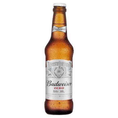 Cerveja Budweiser 330ml - Zero Álcool - Long Neck