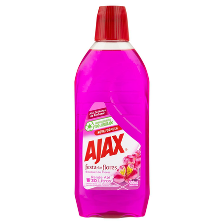 Limpador Concentrado Ajax 500ml - Festa das Flores - Bouquet de Flores