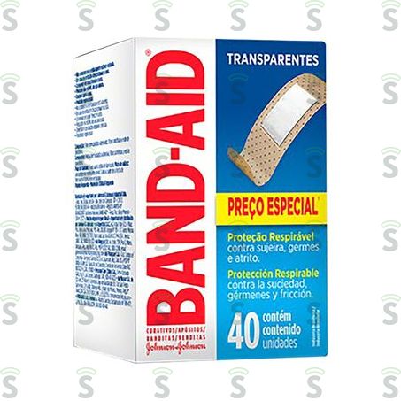  Band Aid Johnsons Transparente Caixa Leve 40 Pague 30
