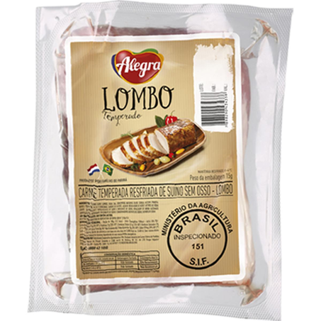 Cortes Suínos Alegra Lombo - Resfriado - Temperado Kg