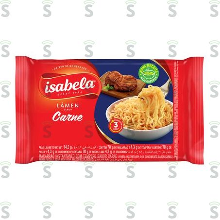  Macarrao Isabela Carne 743g