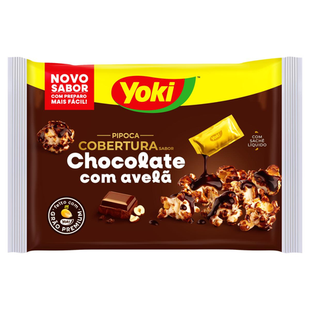 Milho de Pipoca para Micro-ondas Yoki 160g - Cobertura Chocolate