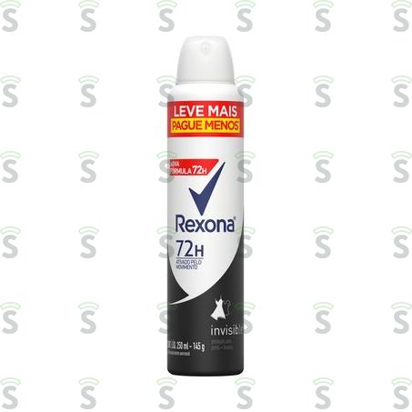  Antitranspirante Aerosol Rexona Invisible Frasco Spray 250ml