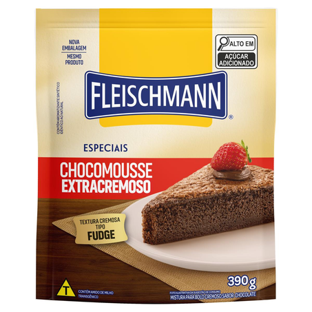 Mistura para Bolo Fleischmann 390g - Chocolate Extra