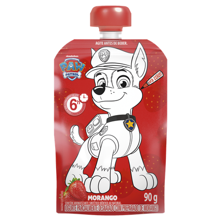 Iogurte Elegê Paw Patrol Desnatado Morango Squeeze 90g 
  360-1