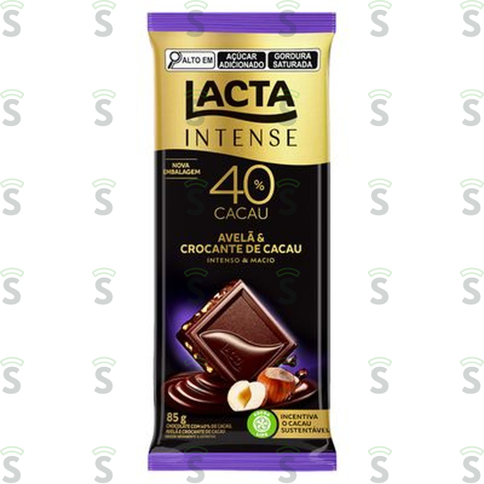 Lacta-choco intense 40% 85g nuts avela c