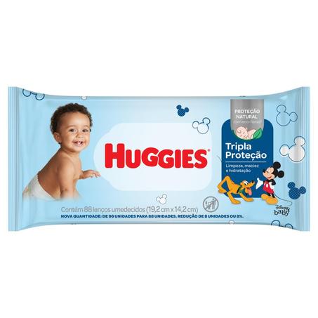 Toalhinha Umedecida Huggies Higiene Diária - Com 88 Unidades