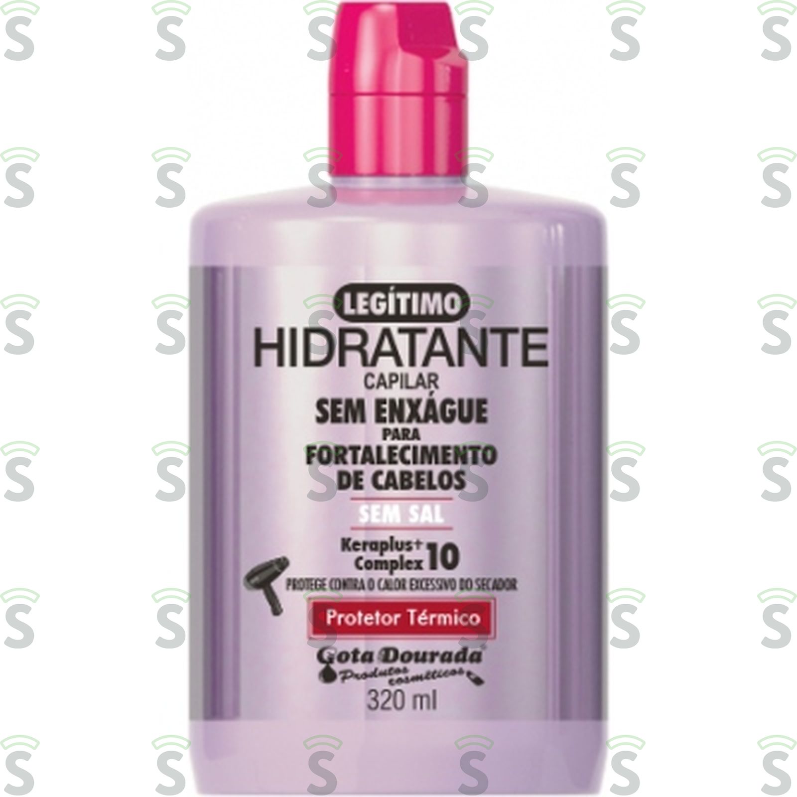 Hidratante Capilar Gota Dourada Fortalecimento de Cabelos Frasco 320ml