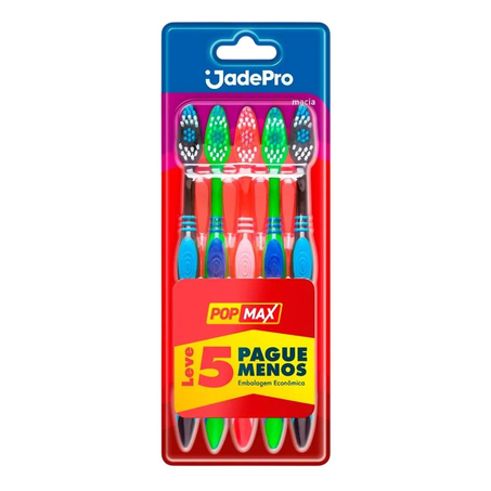 Escova Dental Jadepro Com 5 Unidades - Popmax