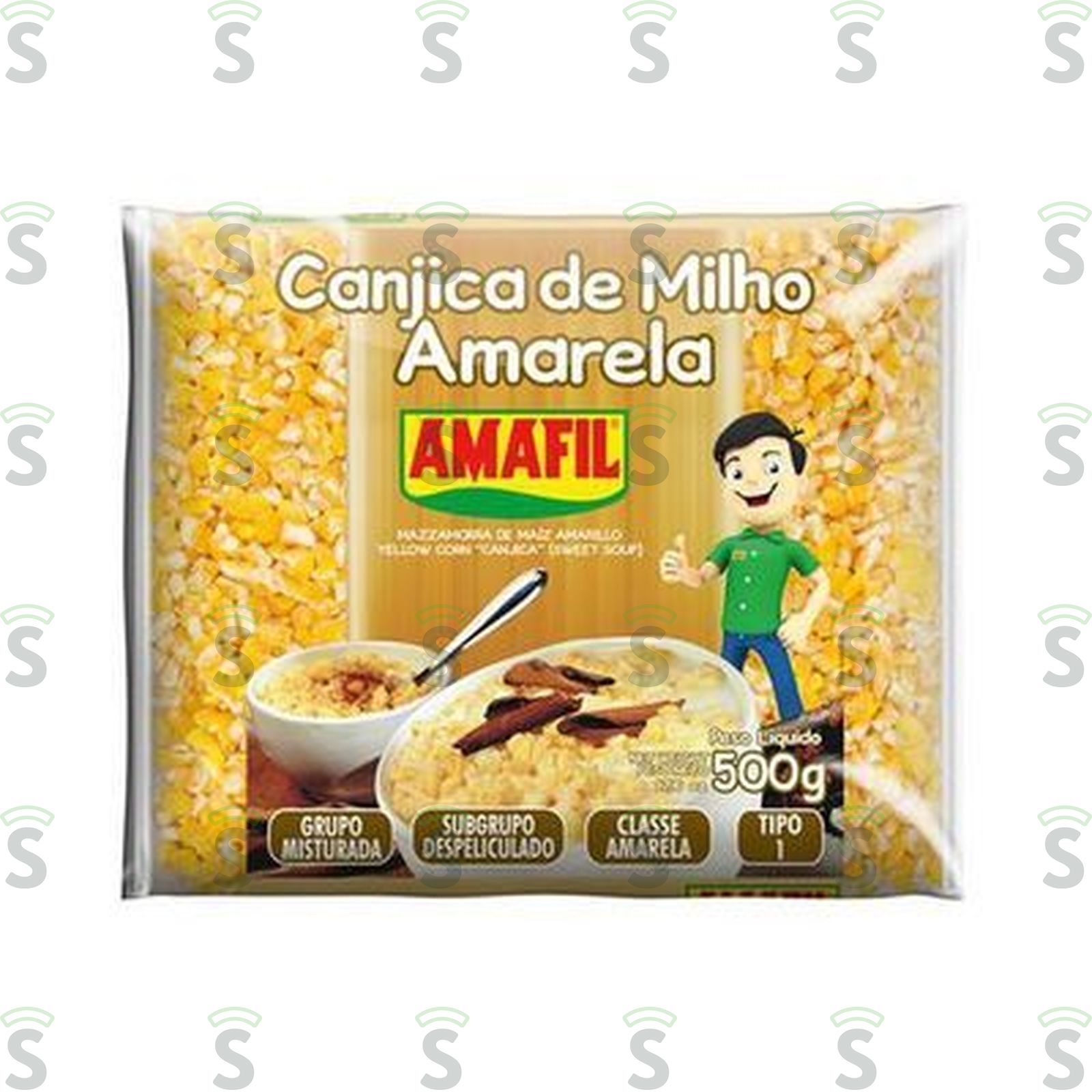 Amafil-canjica milho 500g amarela