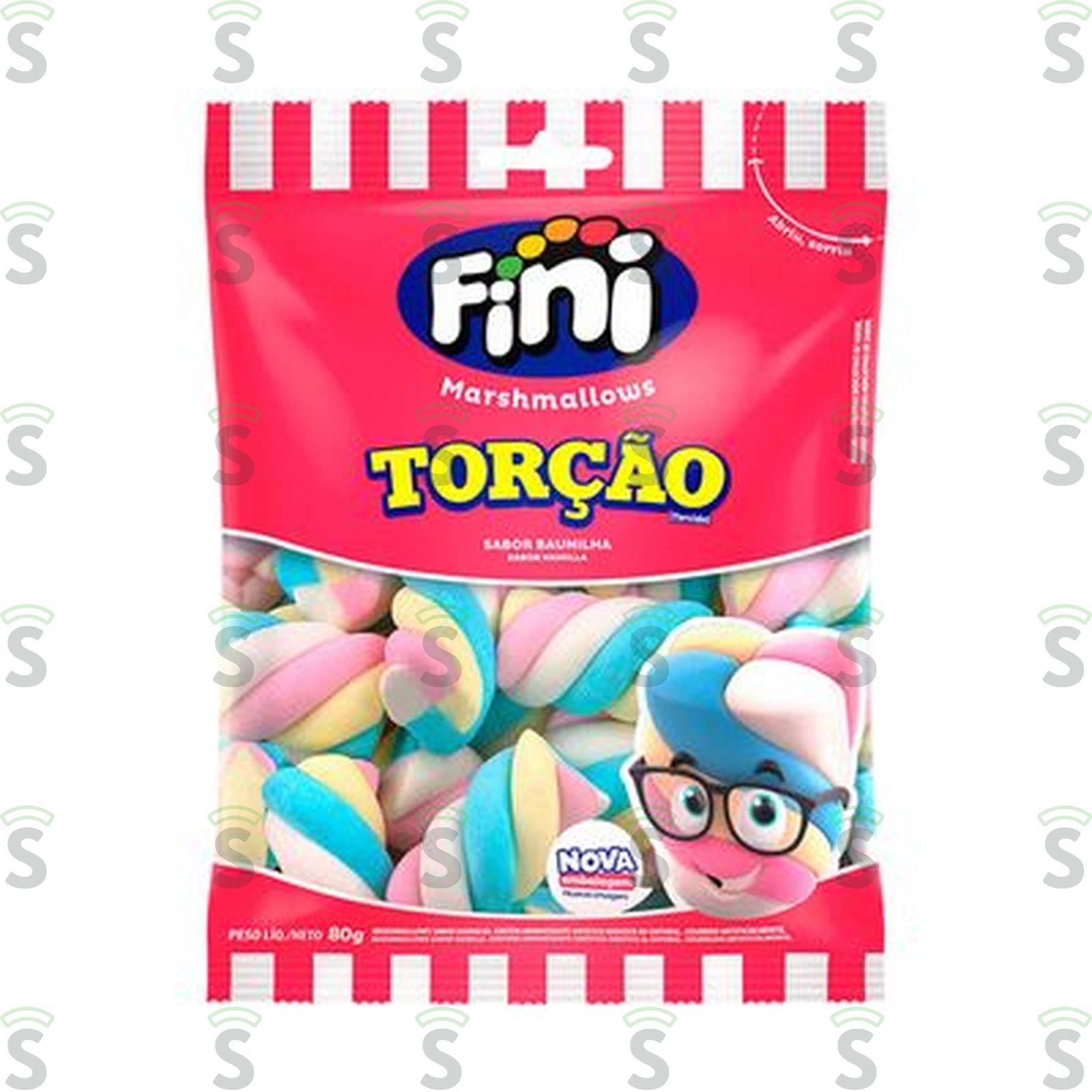 Marshmallow Fini Torção Pacote 60G