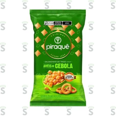  Salgadinho Piraque 50g Trigo Cebola
