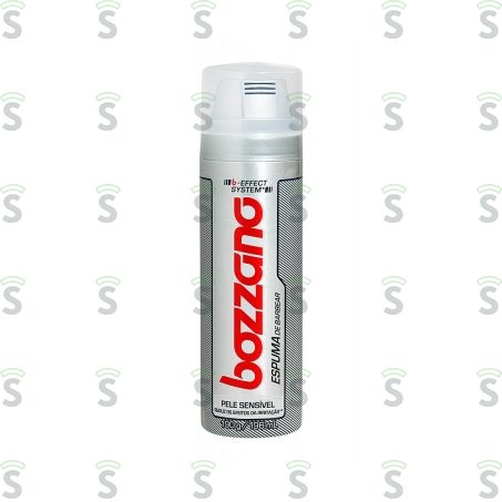  Espuma de Barbear Bozzano Pele Sensível Frasco Spray 200ml