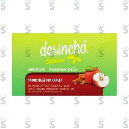  Chá Desinchá Maçã Canela Com 30 Sachê 45g