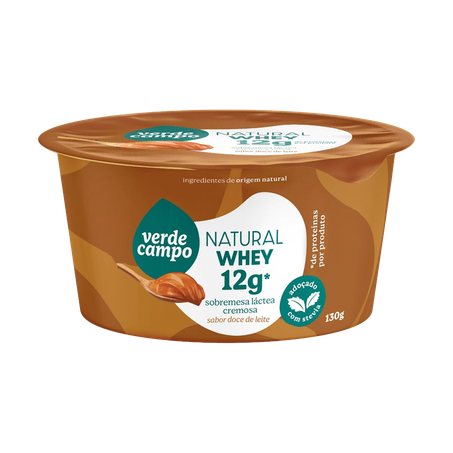 Sobremesa Láctea Verde Campo Whey 12g Doce de Leite 130g