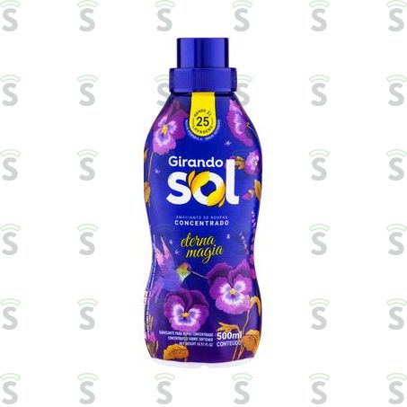  Amaciante Concentrado Girando Sol Lilás Embalagem 500ml