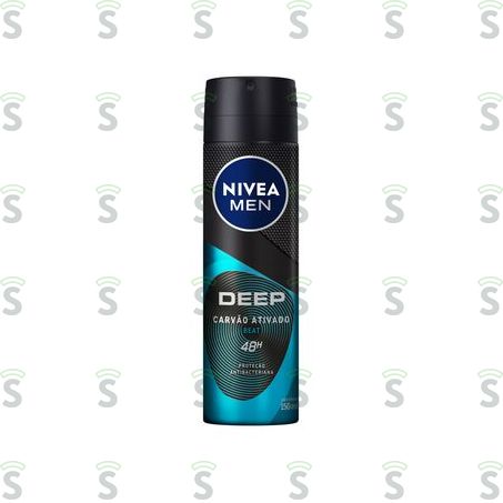  Antitranspirante Aerossol Carvão Ativado Beat Nivea Men Deep 150ml