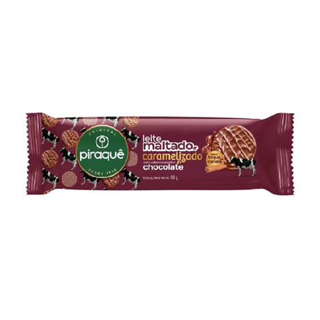 Biscoito Leite Maltado Piraquê Caramelizado 80g