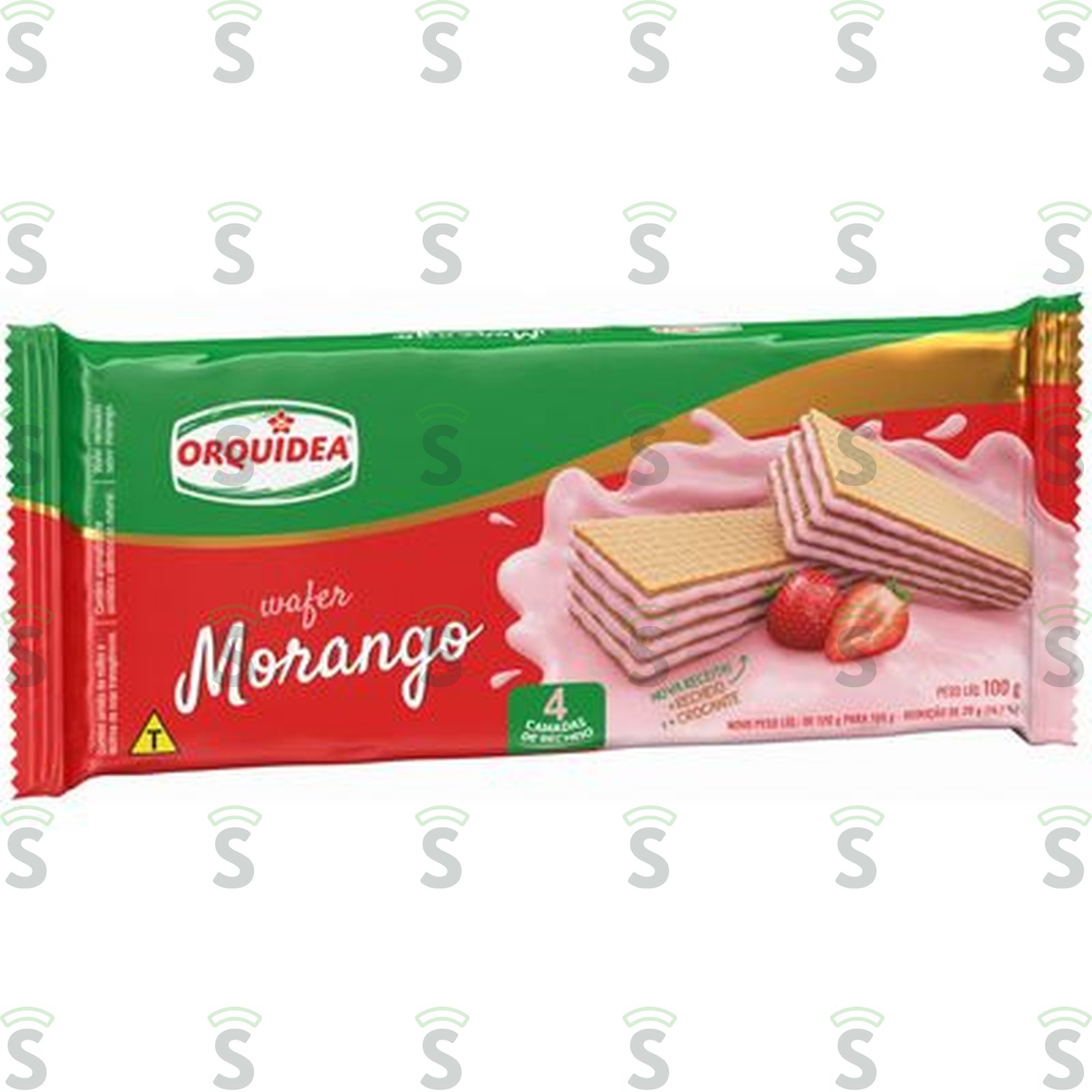 Orquidea-wafer 100g morango