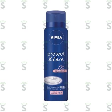  Antitranspirante Aerosol Nivea Protect & Care Frasco Spray 150ml