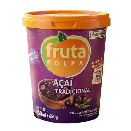 Fruta Polpa Açaí Tradicional 650g