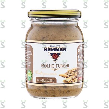  Molho Funghi Hemmer Pote de Vidro 200gr