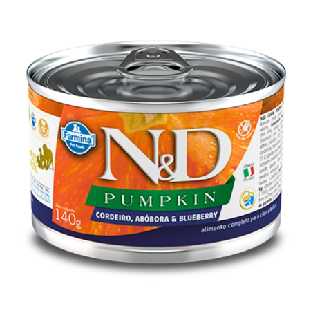 Ração Úmida N&D Pumpkin Cães Cordeiro e Blueberry 140 g