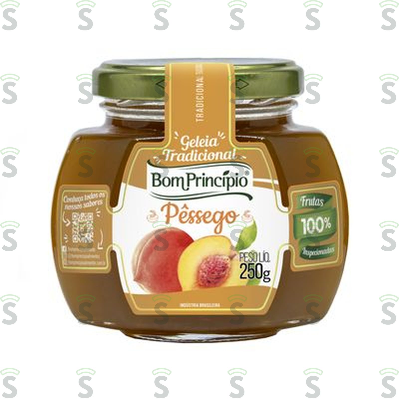 Bom principio-geleia 250g pessego