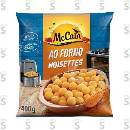  Batata Pré-frita Noisette Congelada Mccain Ao Forno Pacote 400g