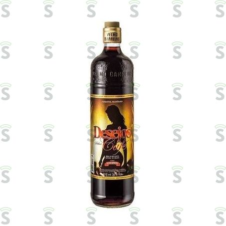  Aguardente Velho Barreiro Desejos Café Garrafa 910ml