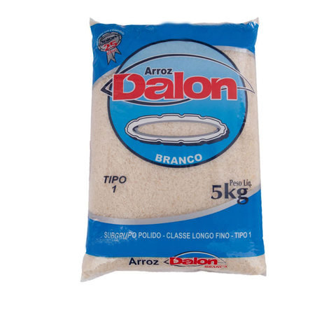 Arroz Dalon Branco Pacote 5Kg