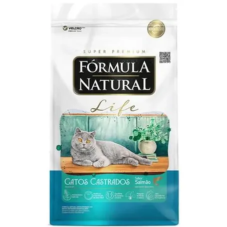 Ração Fórmula Natural Life Gatos Castrados Salmão 15kg