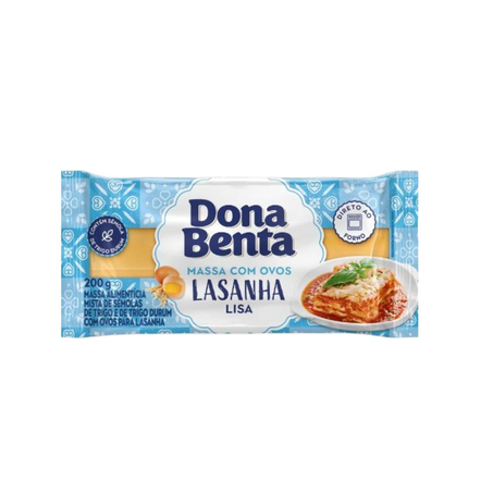 Lasanha Dona Benta 200g - Com Ovos - Lisa