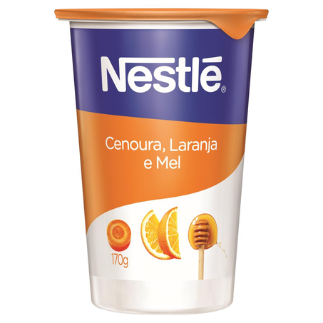 Iogurte Natural Nestlé 170g - Cenoura, Mel e Laranja
