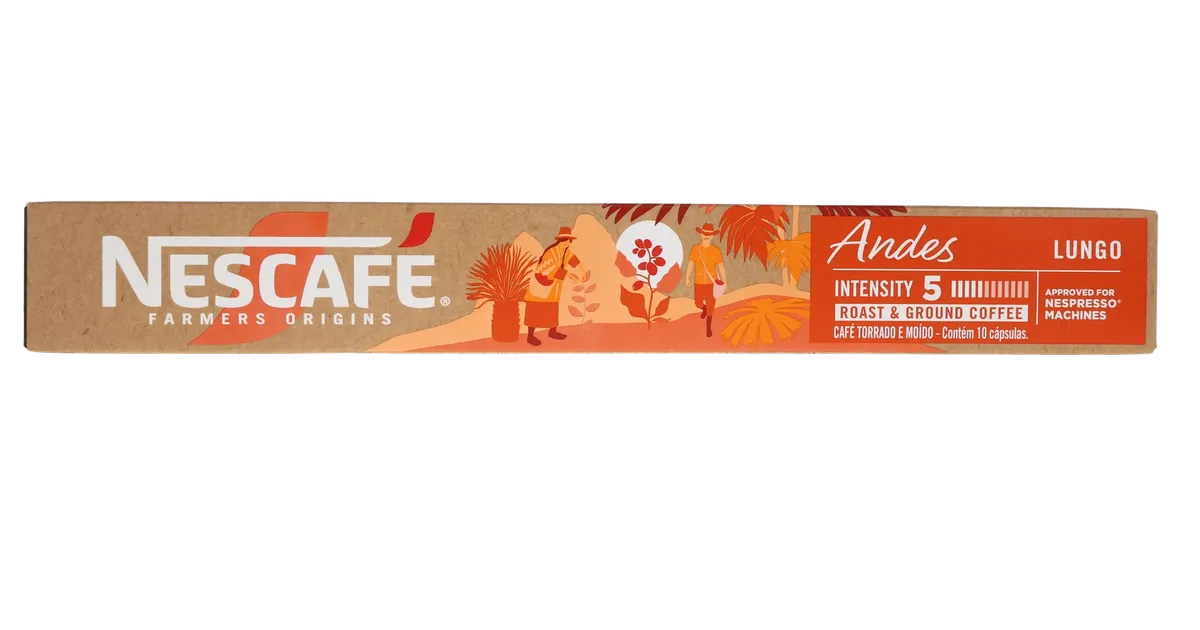 Café em Cápsula Lungo Andes 100 Arábica Nescafé Farmers Origins