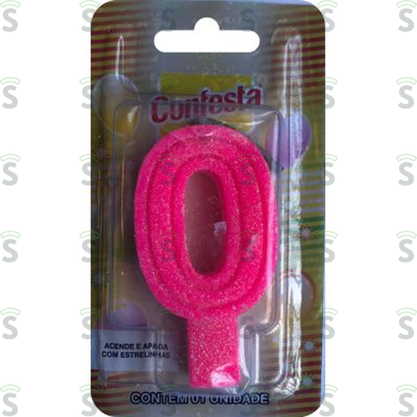 Vela Aniver Confesta N0 Big Rosa 1UN