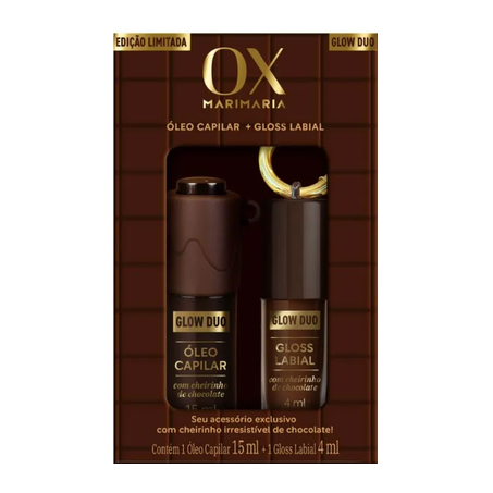 Óleo Tratamento Ox Chocolate 15ml + Gloss Labial 4ml